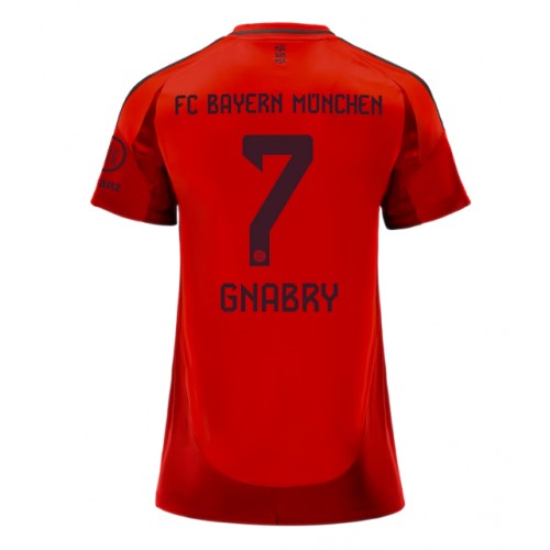 Fotballdrakt Dame Bayern Munich Serge Gnabry #7 Hjemmedrakt 2024-25 Kortermet